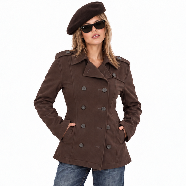 THE TO PEA OR NOT TO PEA SWEATSHIRT PEACOAT - CHOCOLATE
