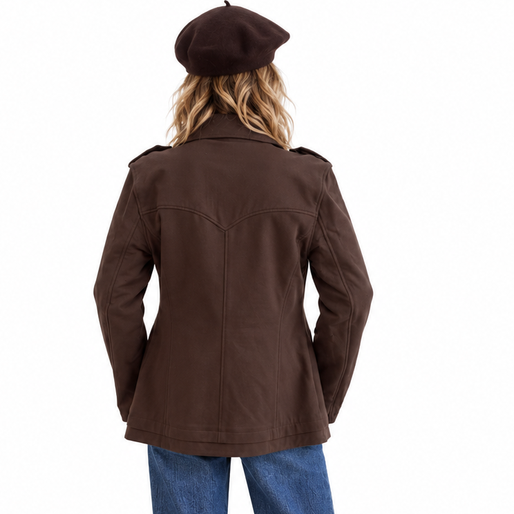 THE TO PEA OR NOT TO PEA SWEATSHIRT PEACOAT - CHOCOLATE