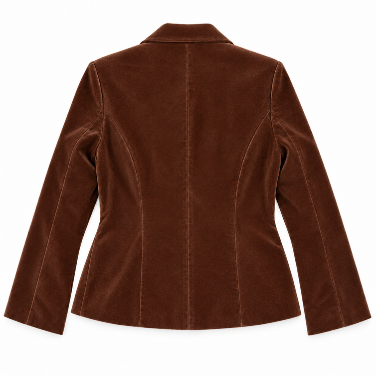 THE FOXY LADY CHOCOLATE BLAZER