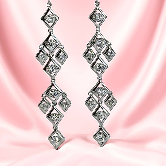 DIAMOND LIFE EARRINGS SILVER