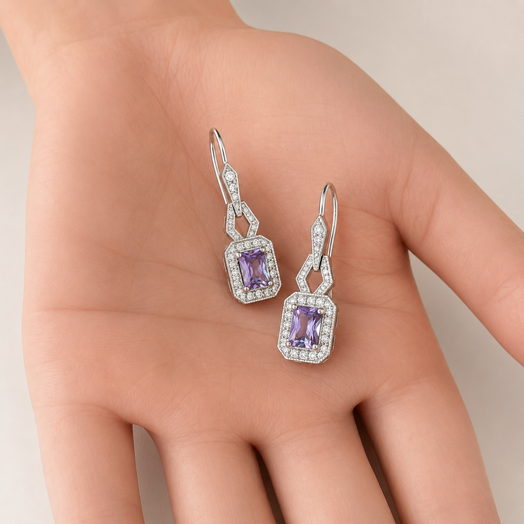 PETIT LAVENDER DREAM EARRINGS