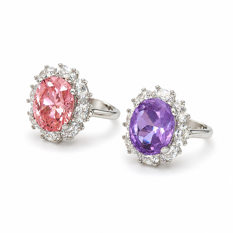 THE PEONY RING- PINK SAPPHIRE OR LAVENDER AMETHYST