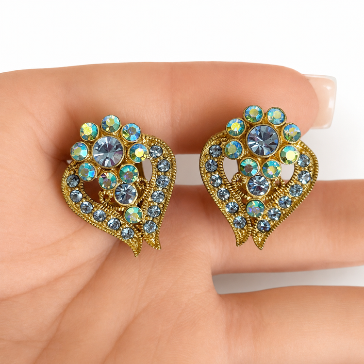 AURORA FLORA AZUL EARRINGS