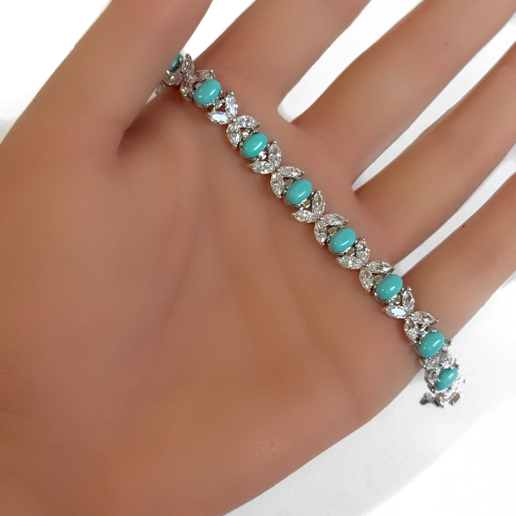 TURQUOISE MARQUISE BRACELET