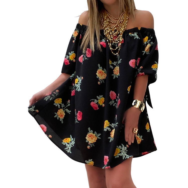 THE OFF SHOULDER BLOUSE FLORAL