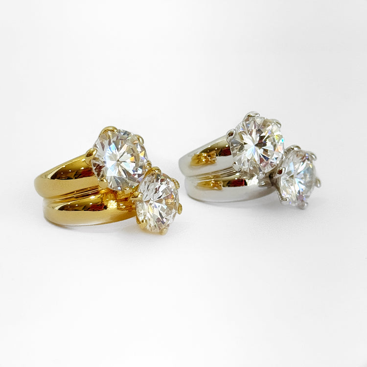 JUST THE TWO OF US RING GOLD OR SILVER