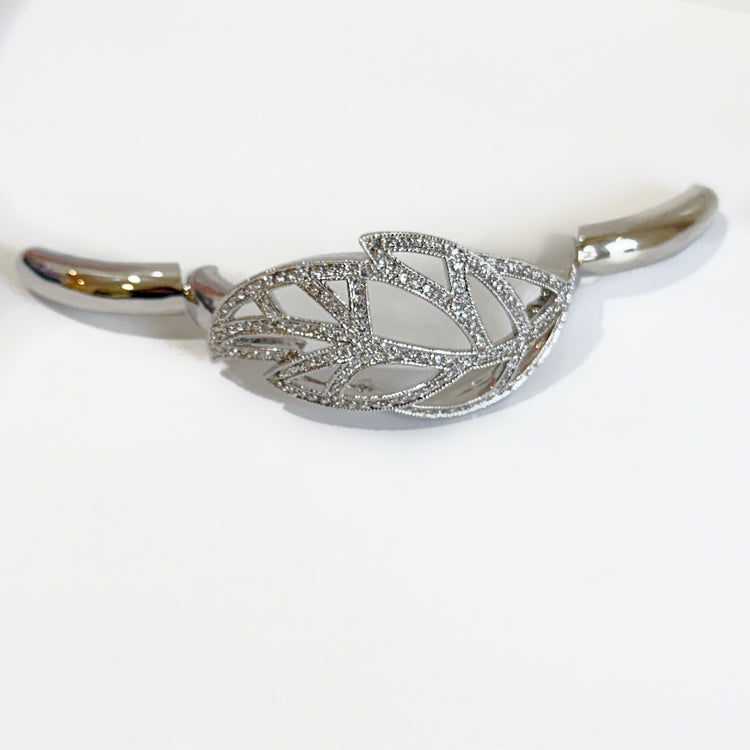 PAVÉ FEATHER CUFF BRACELET