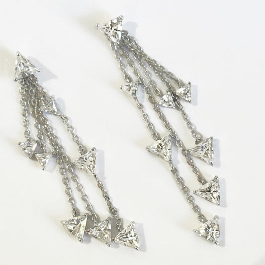 LUCKY 7 CONVERTIBLE EARRINGS SILVER