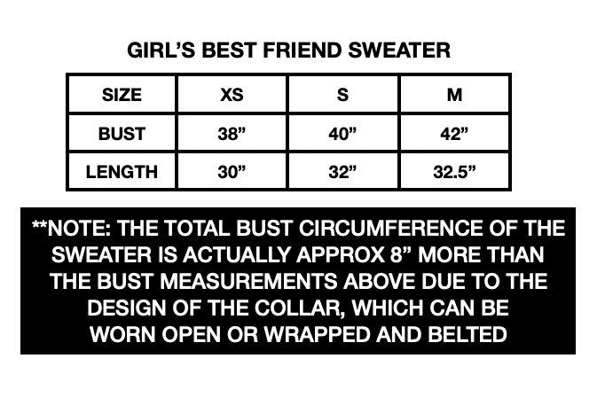 GIRL'S BEST FRIEND SWEATER BLACK