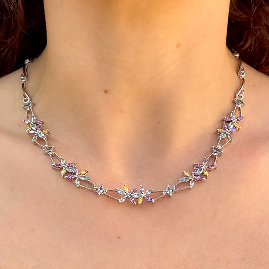 HEARD IT THROUGH THE GRAPEVINE NECKLACE & EARRING SET