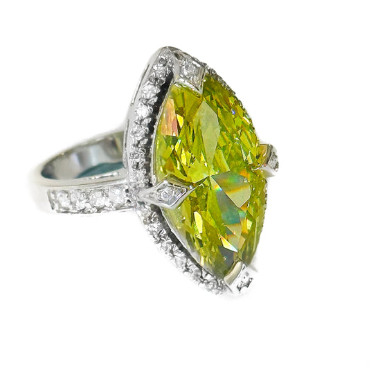 PERIDOT MARQUISE RING