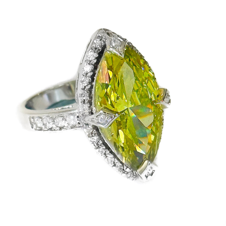 PERIDOT MARQUISE RING