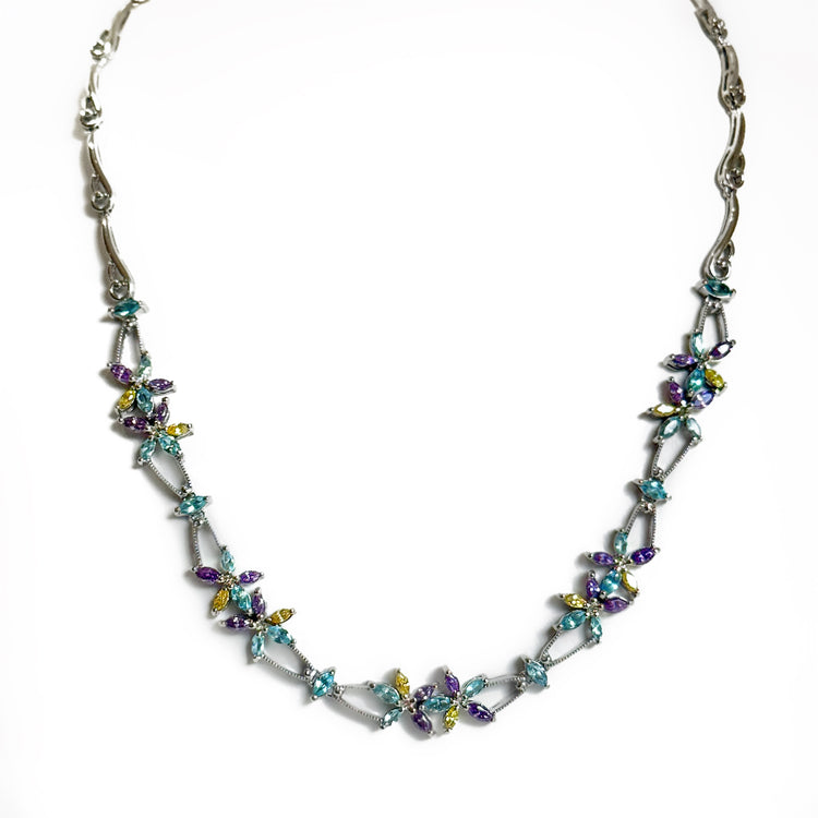 HEARD IT THROUGH THE GRAPEVINE NECKLACE & EARRING SET