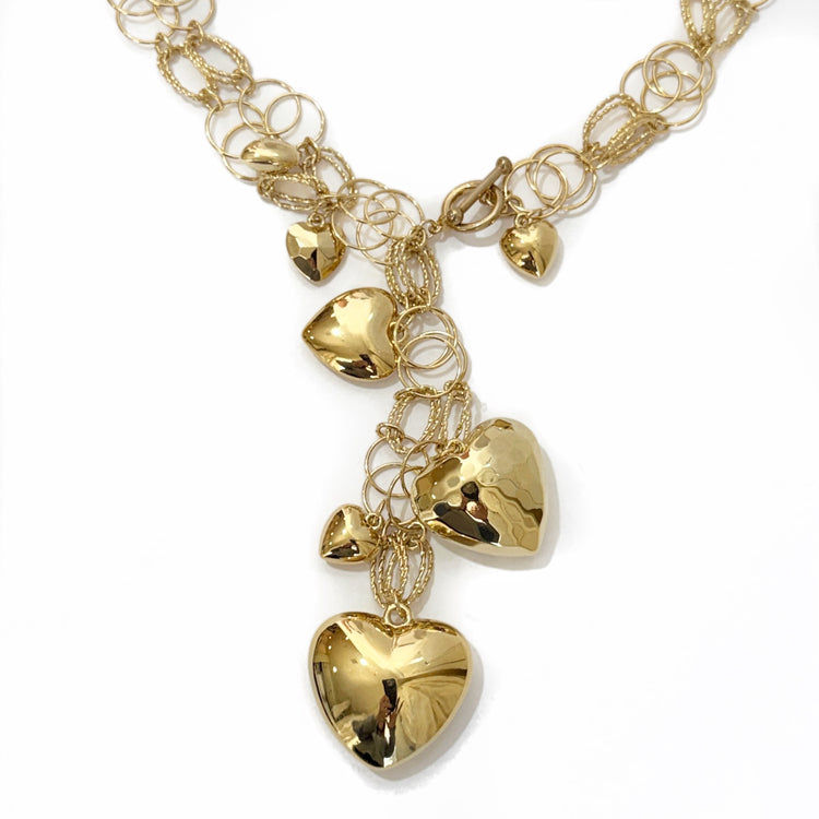 CHAINS OF LOVE NECKLACE GOLD OR SILVER