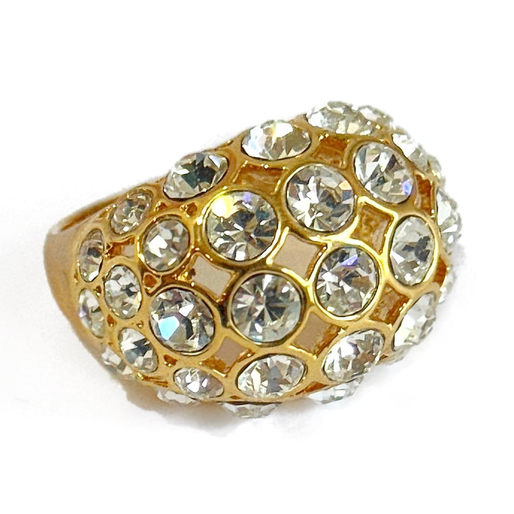 GOLD HONEYCOMB RING