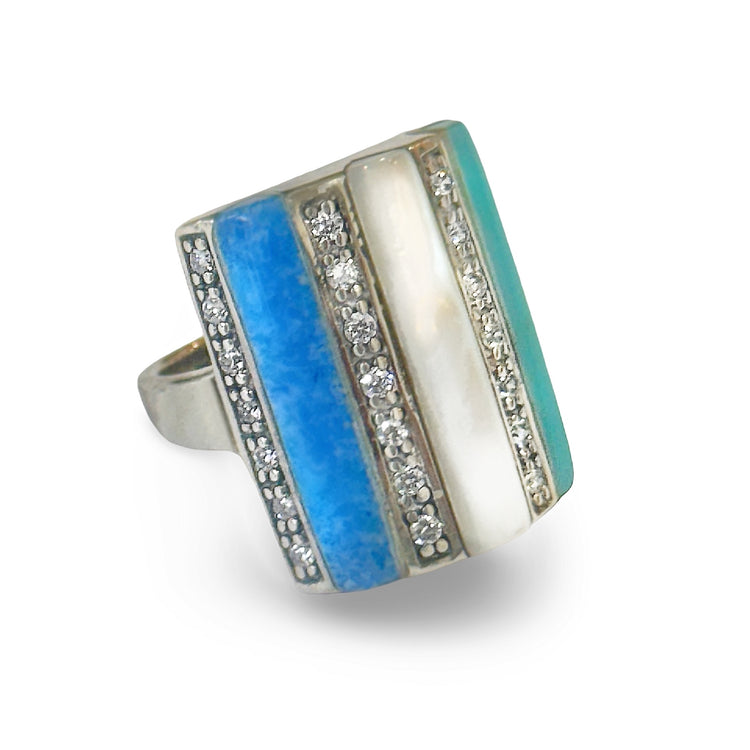 L'AZURE INLAY RING