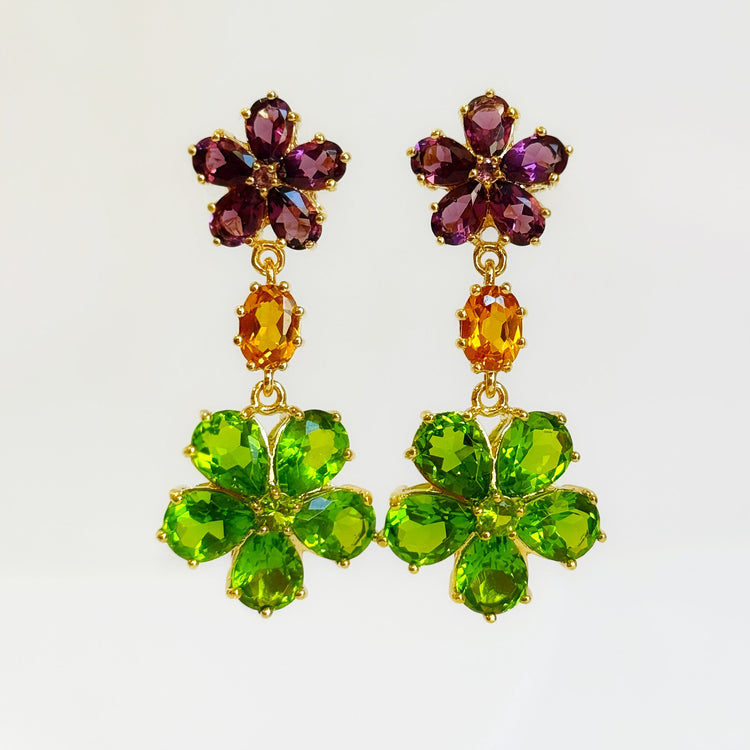 LE FLEUR DE SOLEIL EARRINGS