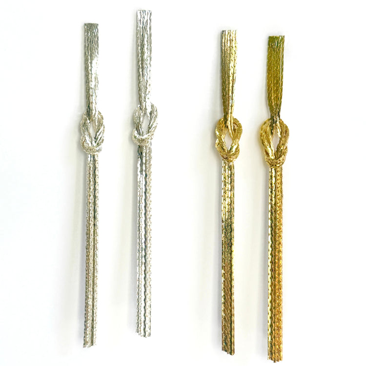 LONG LIQUID LARIAT EARRINGS