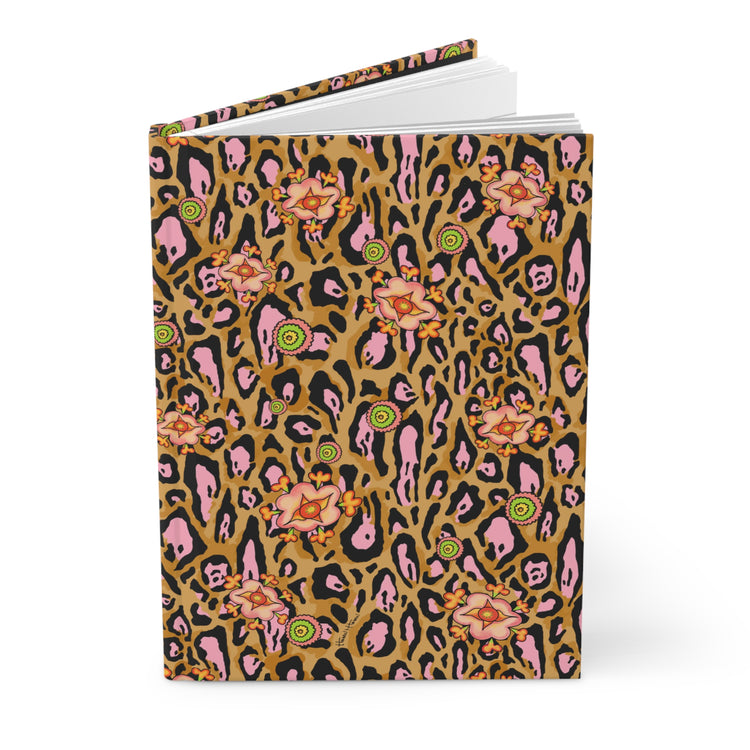 LEOPARD LOTUS BLOSSOM HARDCOVER JOURNAL