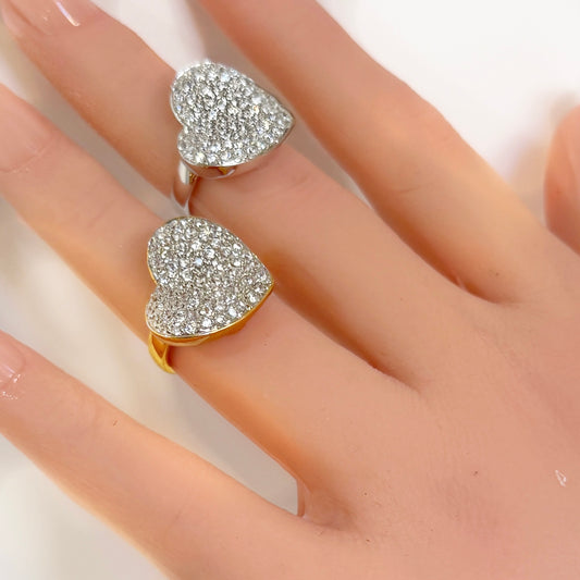 LOVE RING -2 TONE OR SILVER