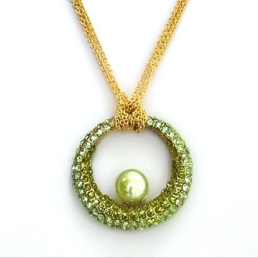 OMBRÉ VERDANT PENDANT NECKLACE