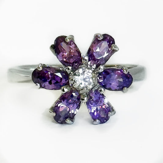 PURPLE DAISY RING