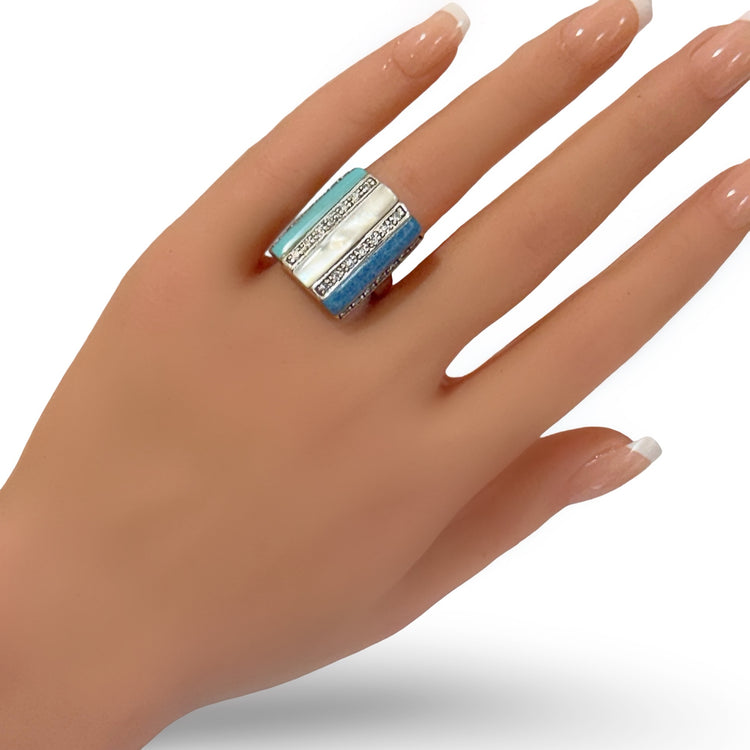 L'AZURE INLAY RING