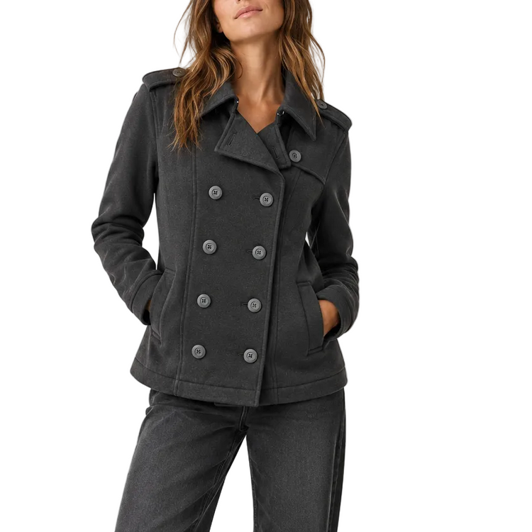 THE TO PEA OR NOT TO PEA SWEATSHIRT PEACOAT - CHARCOAL HEATHER