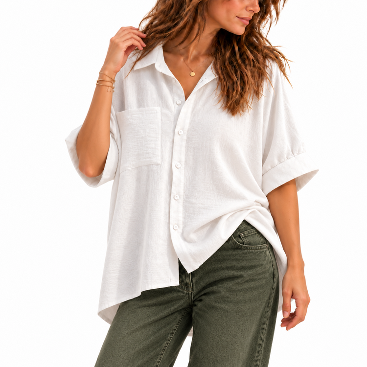 THE CAMDEN BLOUSE  - IVORY