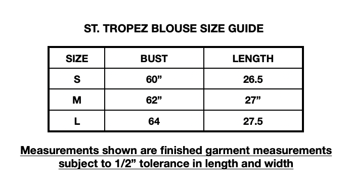 THE SAINT TROPEZ BLOUSE - SKY