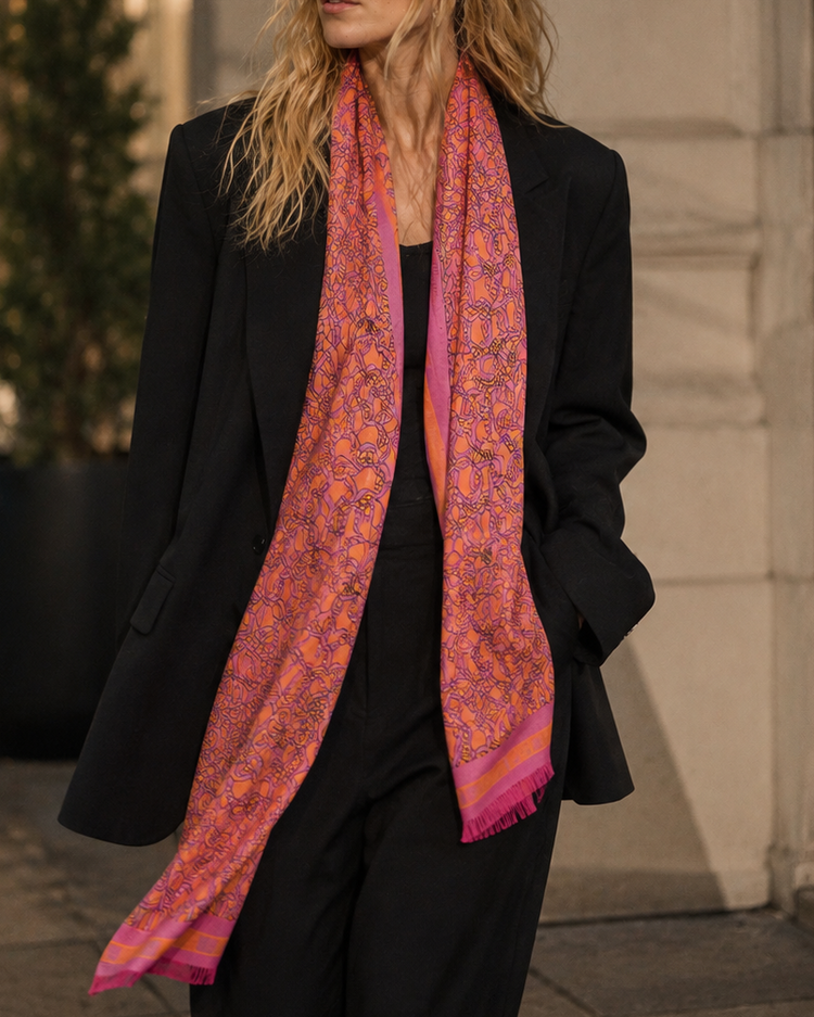 THE LUXE WRAP - MALIBU MONOGRAM