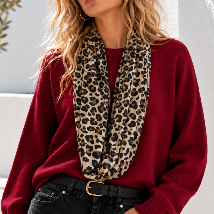 THE 3-WAY SCARF - LEOPARD