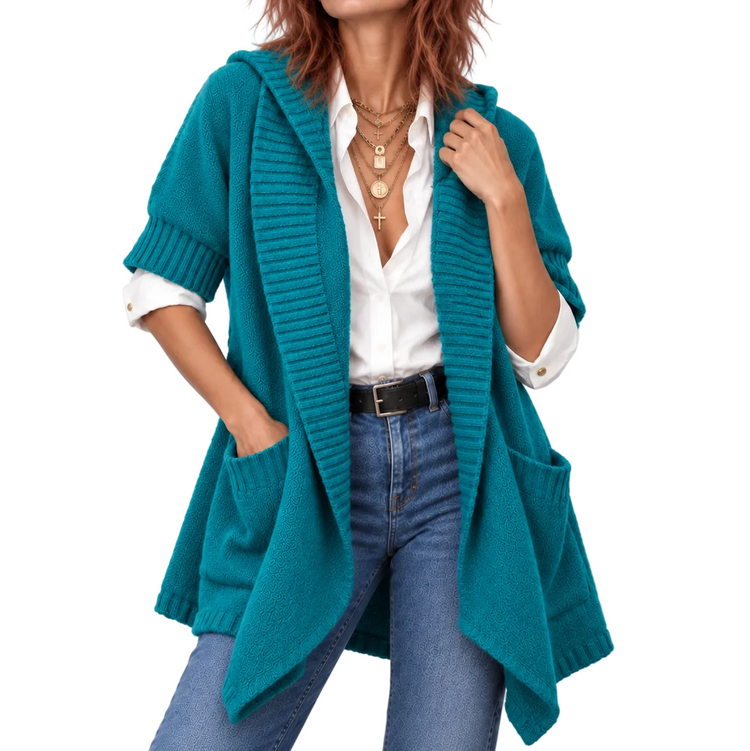 GIRL'S BEST FRIEND SWEATER TEAL