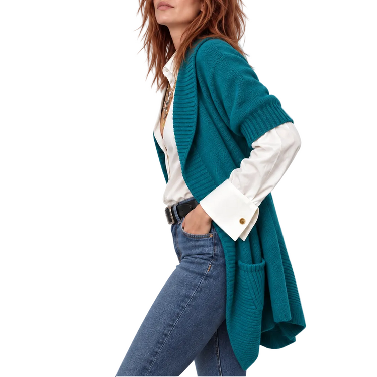 GIRL'S BEST FRIEND SWEATER TEAL