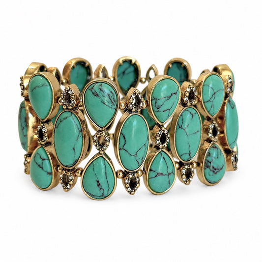 CALIFORNIA VERDE STRETCH CUFF GOLD