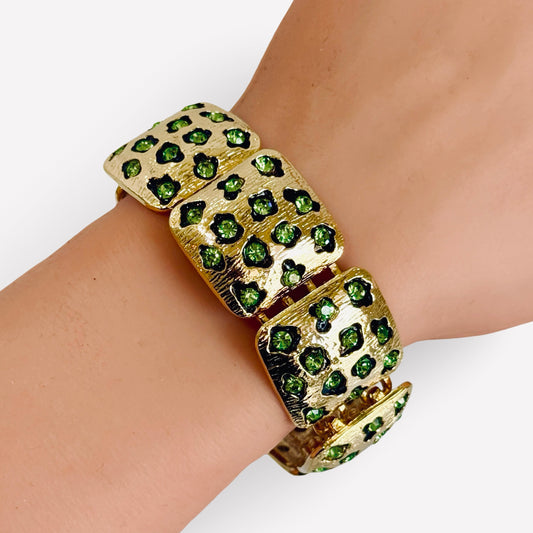 WILD THING ANIMAL CRYSTAL GOLD BRACELET