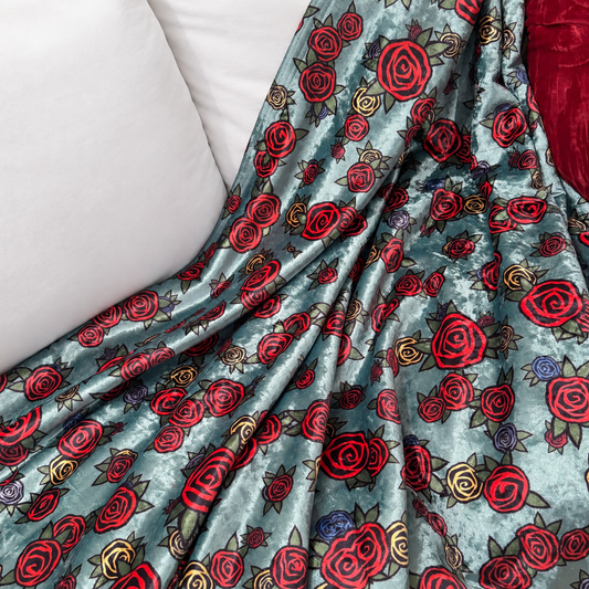 THE ROSIE COZY DOUBLE FACED THROW BLANKET
