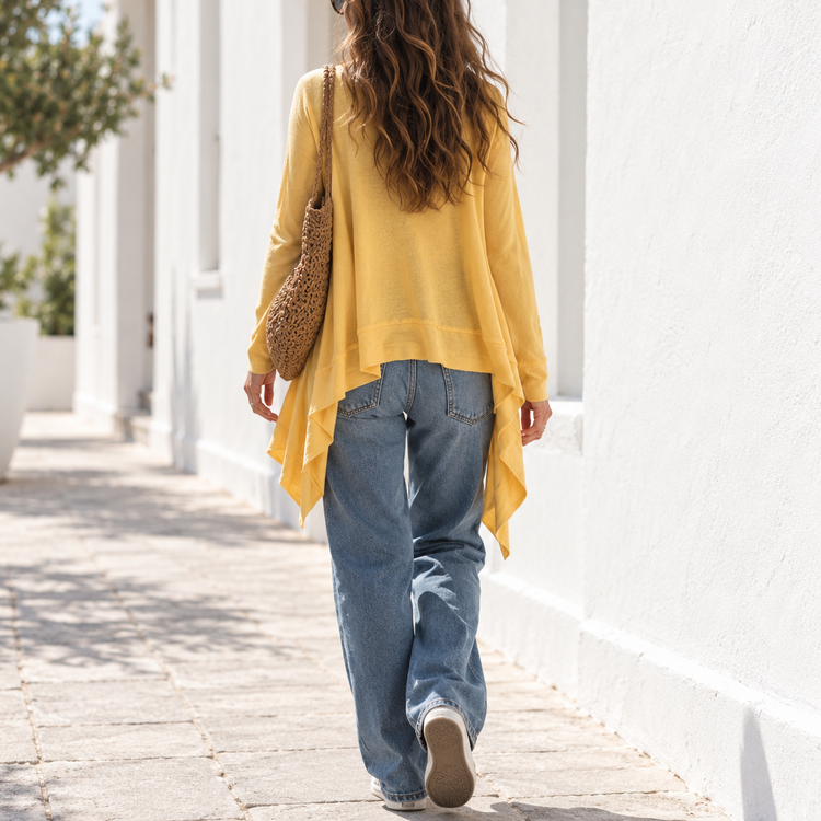 FEATHER CARDIGAN - BUTTER