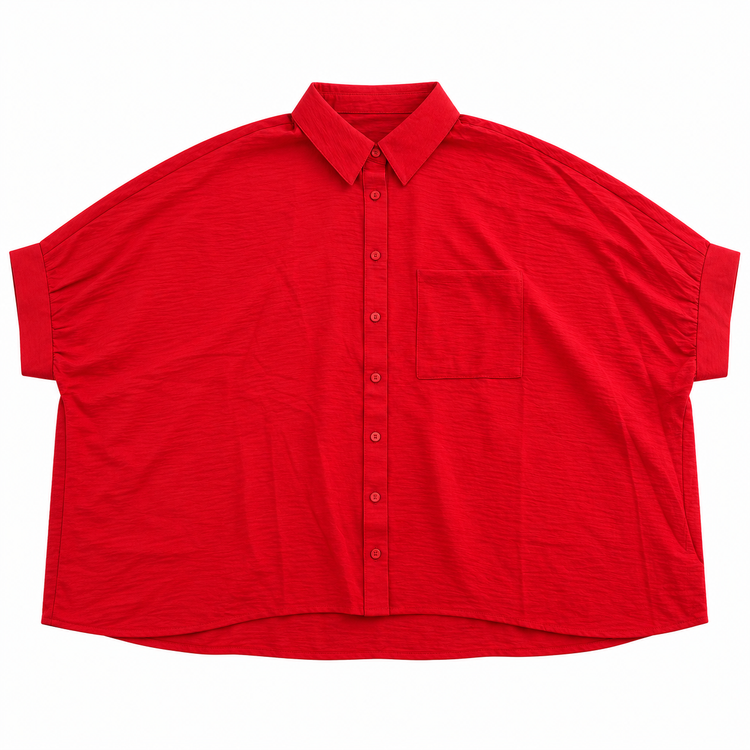 THE CAMDEN BLOUSE  - TOMATO