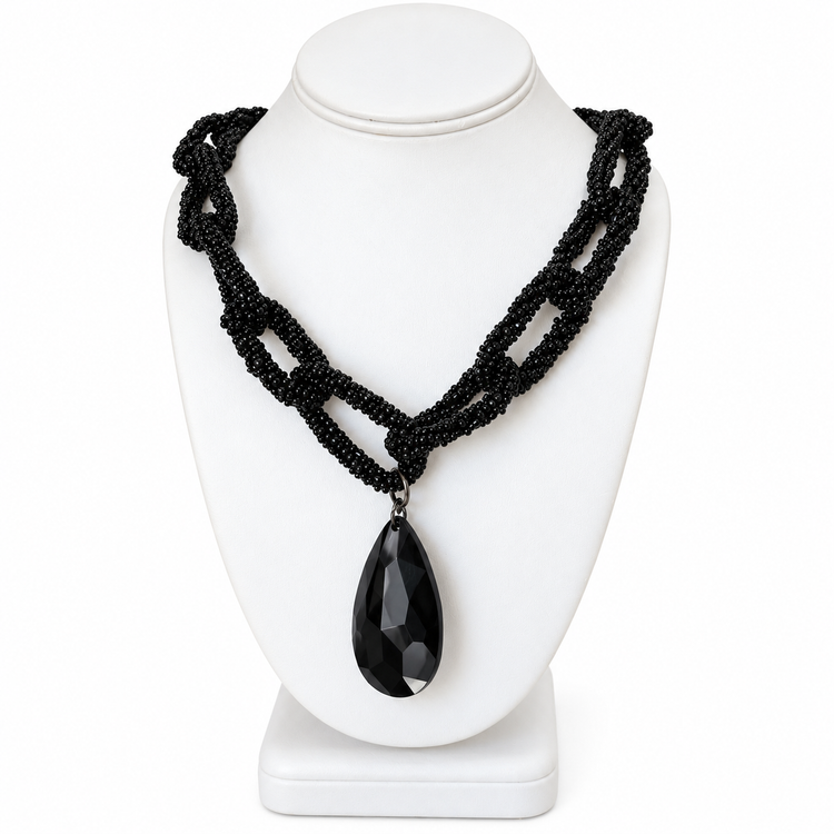 THE BEADED CHAINS - BLACK