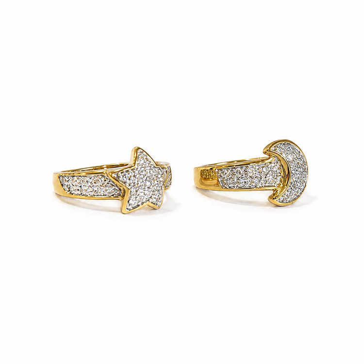 MOON AND STARS RING