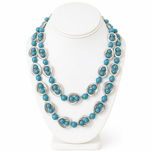 PETIT TURQUOISE SANTORINI NECKLACE