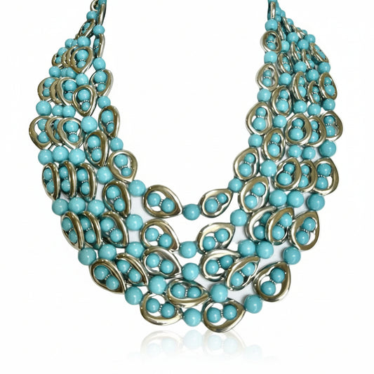 SANTORINI NECKLACE - BLUE