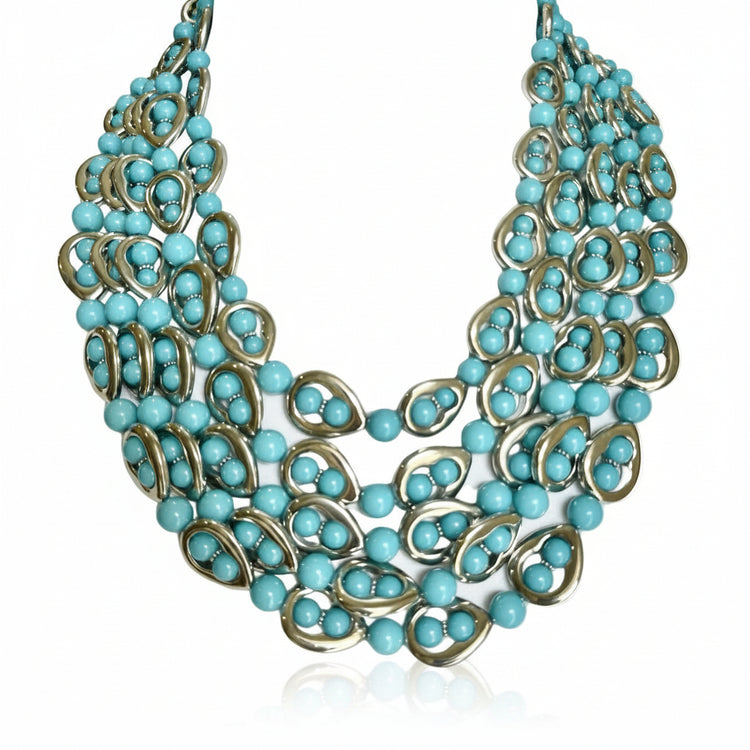 SANTORINI NECKLACE - BLUE