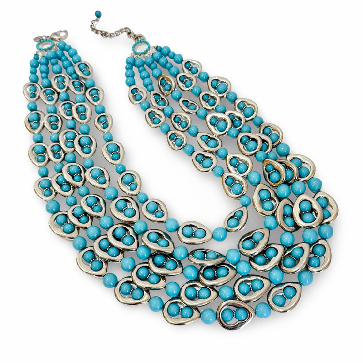 SANTORINI NECKLACE - BLUE