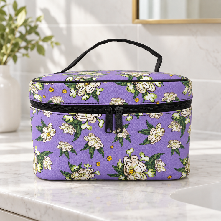 THE MAKE UP TRAVEL BAG - GARDENIA