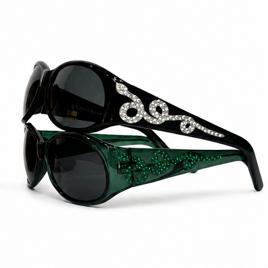 BEDAZZLED SERPENTINE SUNNIES!