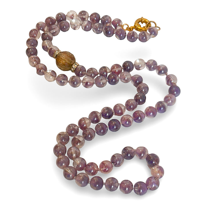 AMETHYST BROOCH NECKLACE