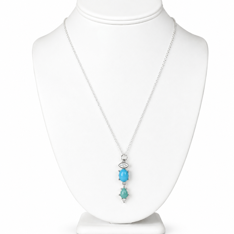 PETIT TURQUOISE TALISMAN NECKLACE