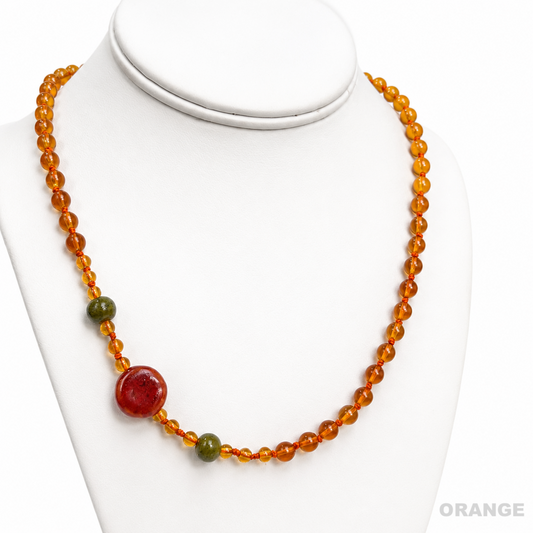 CITRINE DREAMS BROOCH NECKLACE